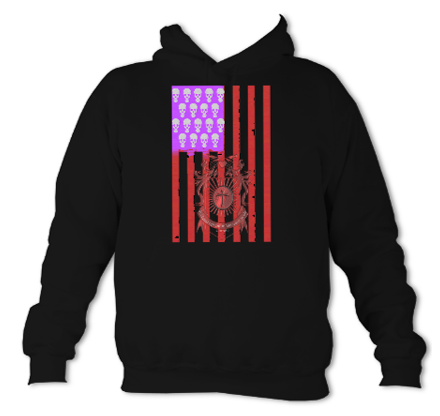 Skulls and Stripes Unisex Hoodie