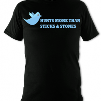 Twitter Hurts More Than Sticks And Stones Unisex T-Shirt