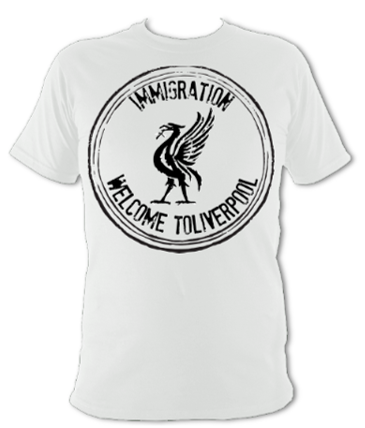 Immigration Welcome To Liverpool Unisex T-Shirt - Image 2