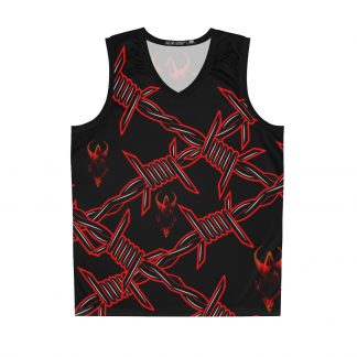 Graveyard Barbed Wire Basketball Jersey