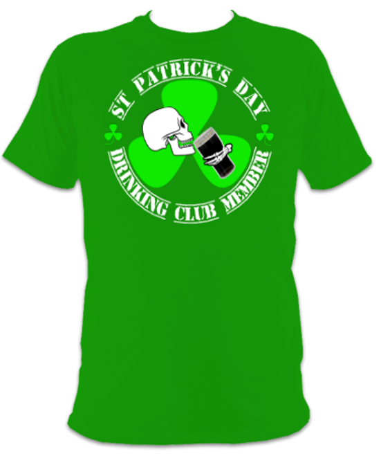 St Patrick's Day Drinking Club Member Unisex T-Shirt - Image 2