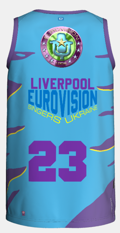 Eurovision 2023 Men's Basketball Jersey - Image 2