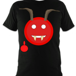 Devil Emoji Middle Finger Unisex T-Shirt