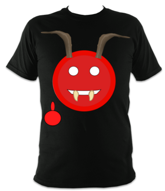 Devil Emoji Middle Finger Unisex T-Shirt