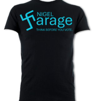 Nigel Farage Think Before You Vote Unisex T-Shirt
