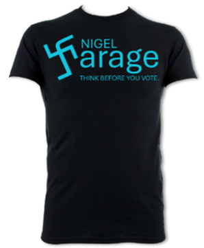 Nigel Farage Think Before You Vote Unisex T-Shirt