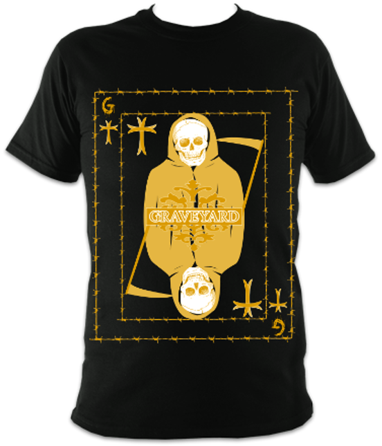 Graveyard Playing Card Gold unisex t-shirt