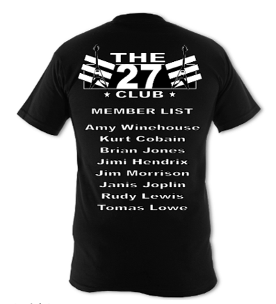The 27 Club Unisex T-Shirt - Image 2