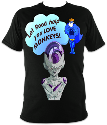 Frieza Love Monkeys Unisex T-Shirt