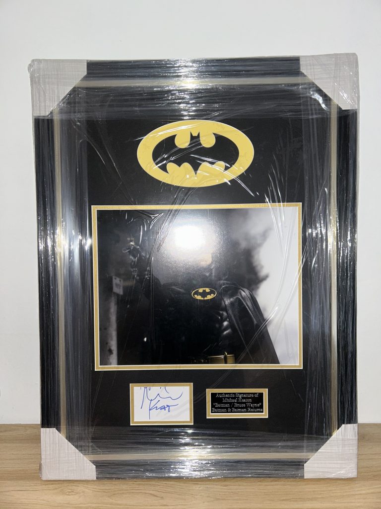 Michael Keaton Personally Signed & Framed Batman 1989 & Batman Returns 1992