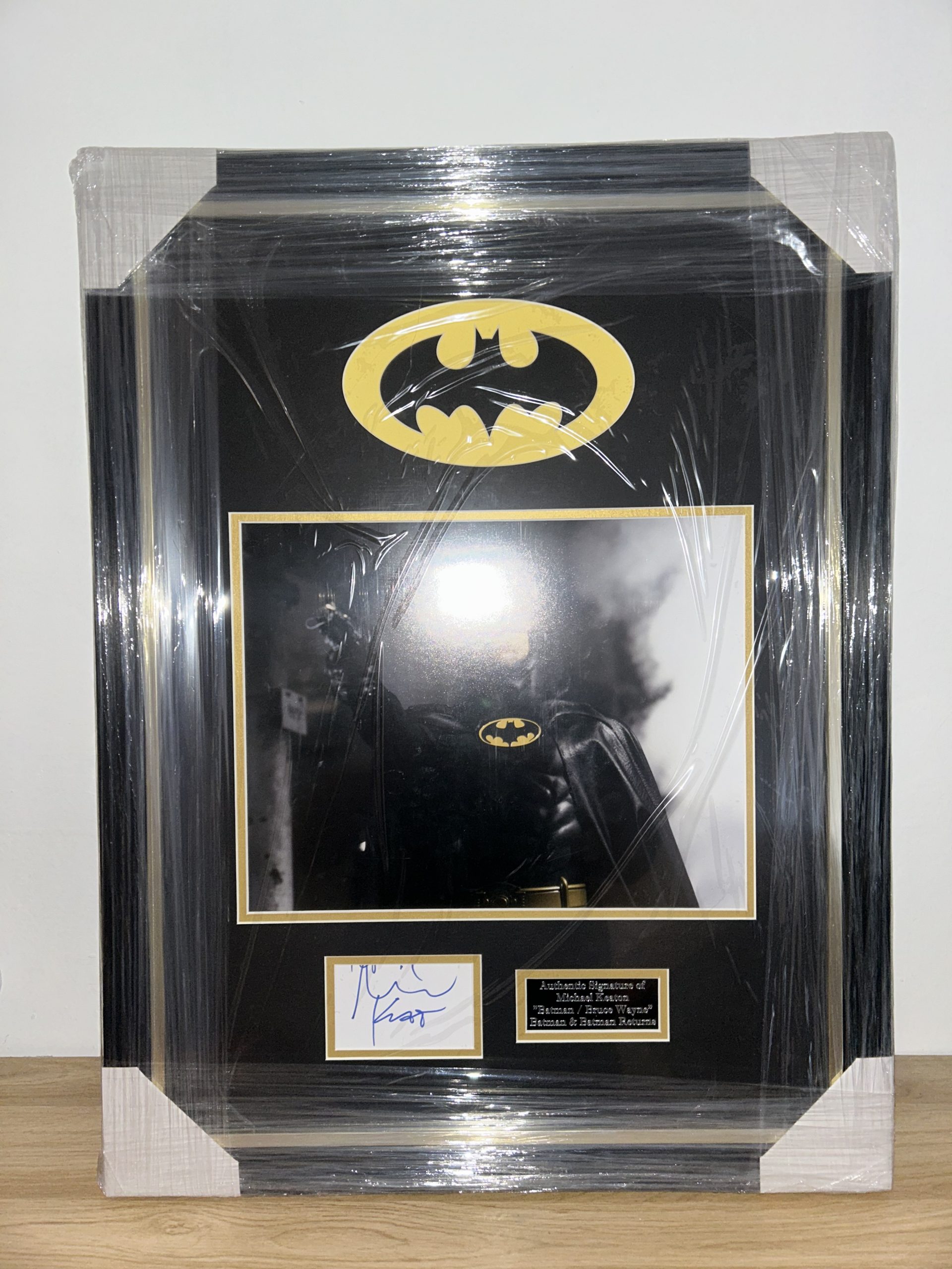 Michael Keaton Personally Signed & Framed Batman 1989 & Batman Returns 1992
